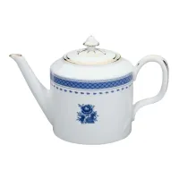 Picture Cozinha Velha tea pot with a blue plant motif - Vista Alegre