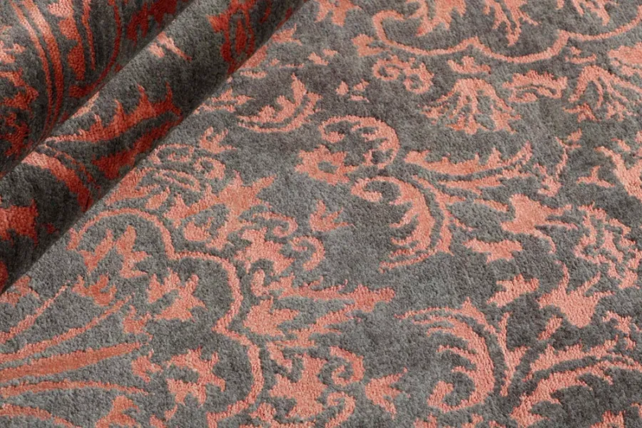 obrazek 3 Subtelny czerwony ekskluzywny dywan 3D - DAMASK 7094