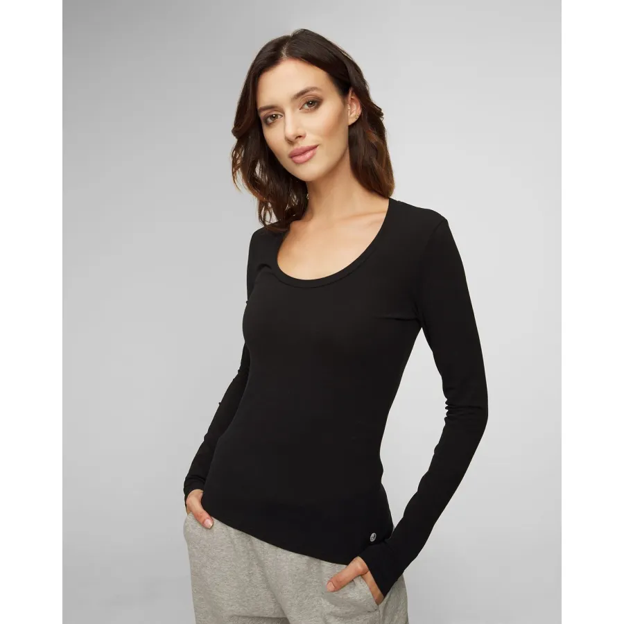 obrazek 1 Czarny Longsleeve Damski Deha