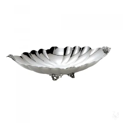 Picture A unique silver table decoration with a foot - Zaramella Argenti
