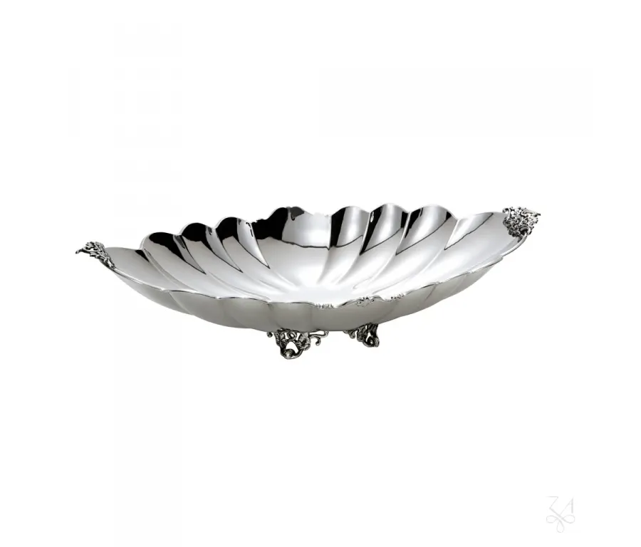 picture 1 A unique silver table decoration with a foot - Zaramella Argenti