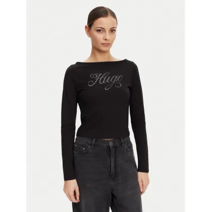 Zdjęcie HUGO Bluzka 50537227 Czarny Slim Fit