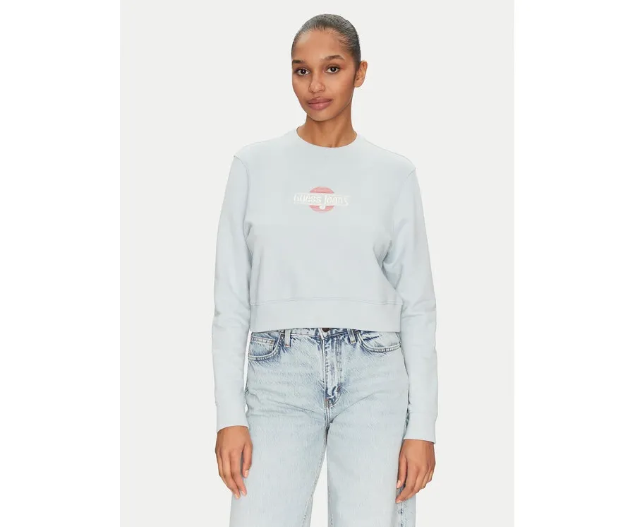 obrazek 1 Guess Jeans Bluza W5GQ20 K68I4 Błękitny Regular Fit