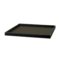 Zdjęcie Wyjątkowa taca Mondo w rozmiarze 30x30xH3 cm w kolorze ciemnym oliwkowym