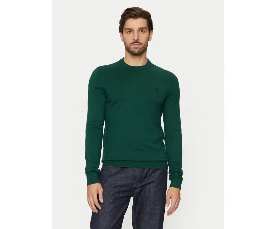 obrazek 1 U.S. Polo Assn. Sweter MUP2961 Zielony Regular Fit