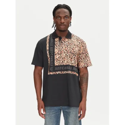 Zdjęcie Just Cavalli Polo 78OAGE15 Czarny Regular Fit