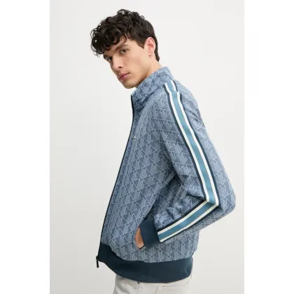 Zdjęcie Lacoste bluza męska kolor niebieski wzorzysta