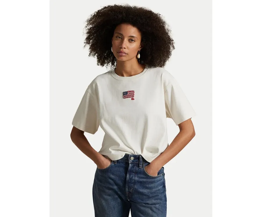 obrazek 1 Polo Ralph Lauren T-Shirt 211973129001 Biały Relaxed Fit