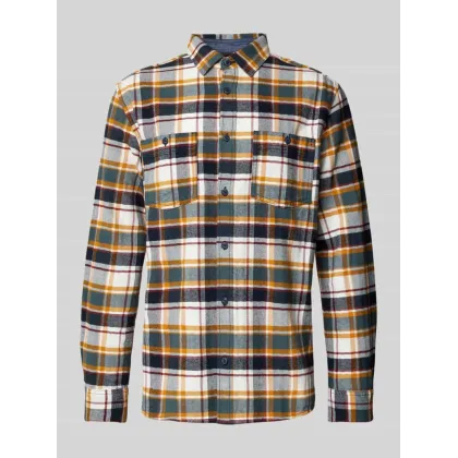 Zdjęcie Koszula flanelowa o kroju regular fit z czystej bawełny ze wzorem w kratkę