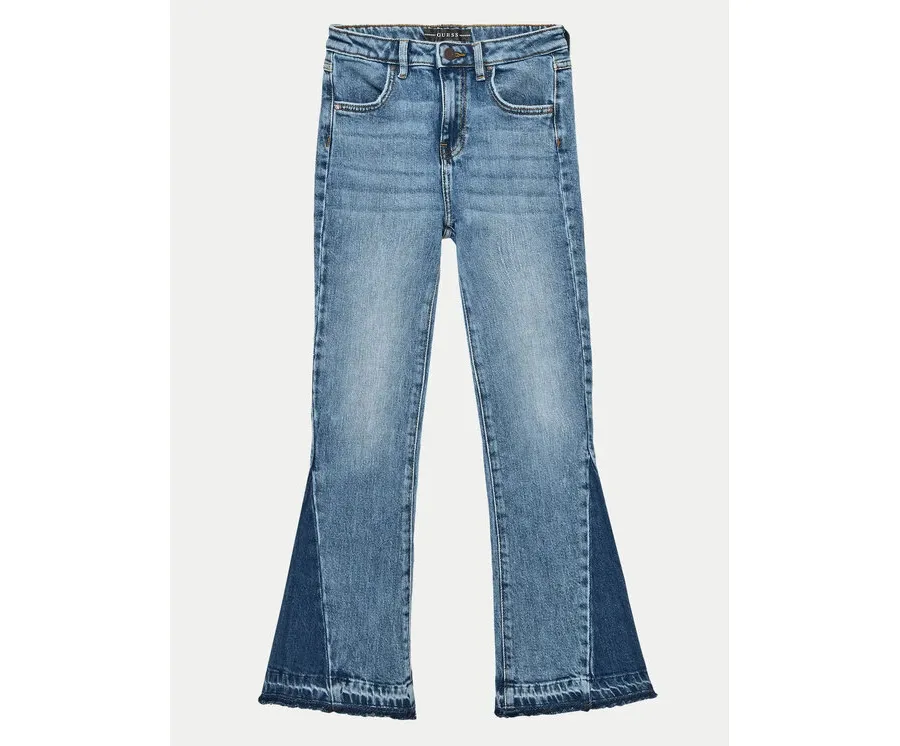 obrazek 1 Guess Jeansy J4YA04 D5FM0 Niebieski Flare Fit