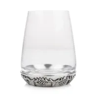 Picture A glass and pewter glass decorated with a deer head motif - an original gift