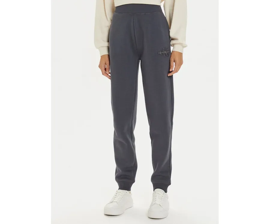 obrazek 1 Calvin Klein Jeans Spodnie dresowe Monologo J20J223590 Szary Relaxed Fit