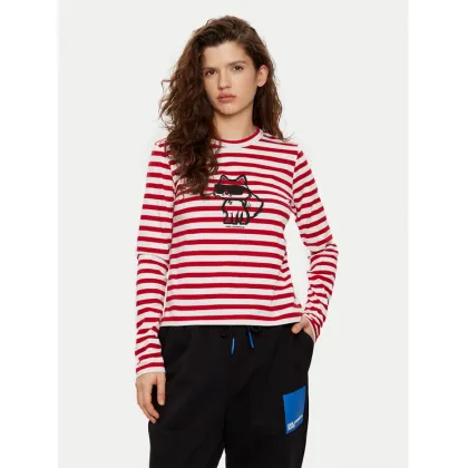 Zdjęcie KARL LAGERFELD Bluzka A1W17137 Czerwony Regular Fit