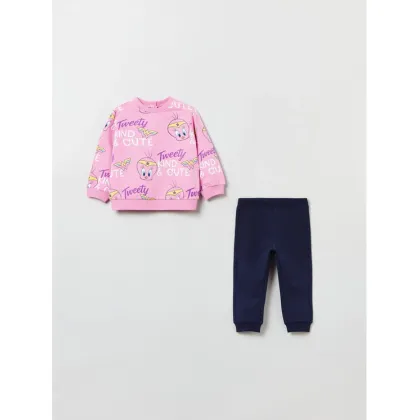 Zdjęcie OVS Komplet bluza i legginsy LOONEY TUNES 1848466 Różowy Regular Fit