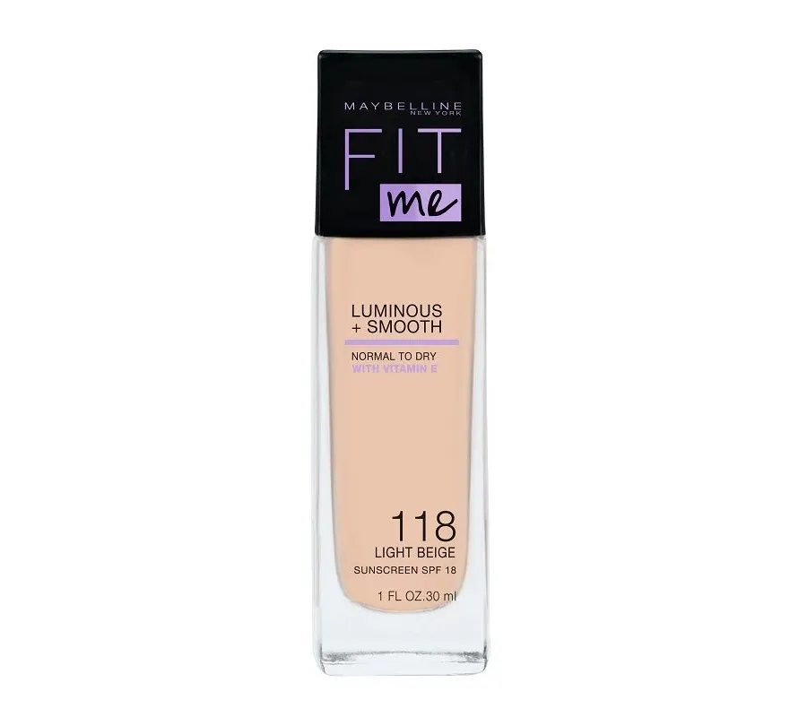 obrazek 1 Maybelline Fit Me Luminous & Smooth podkład do twarzy, 118 Light Beige Light Beige 30 ml