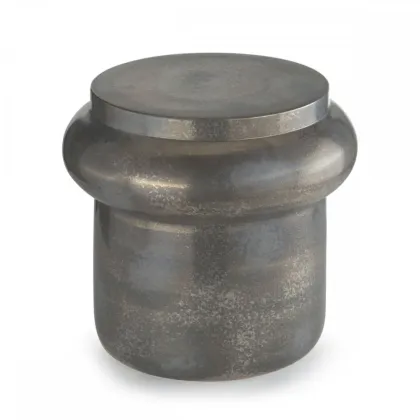 Picture Stylish stool in glazed ceramics H.40xL.41xP.41 cm