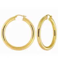 Picture Brilliant gold earrings 30 mm