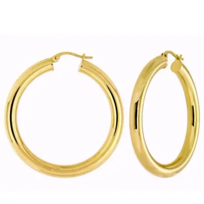 Zdjęcie Genialne złote kolczyki 30 mm