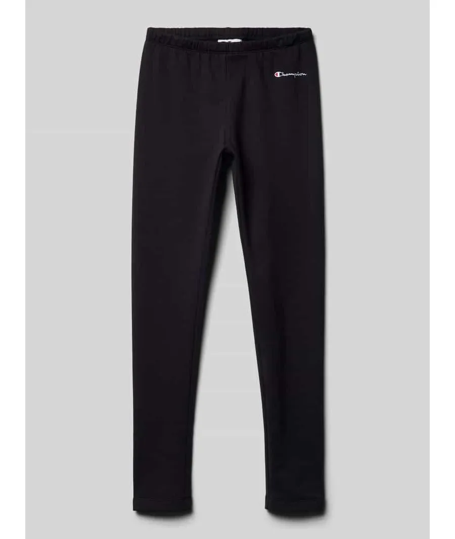 obrazek 1 Legginsy o kroju slim fit z wyhaftowanym logo