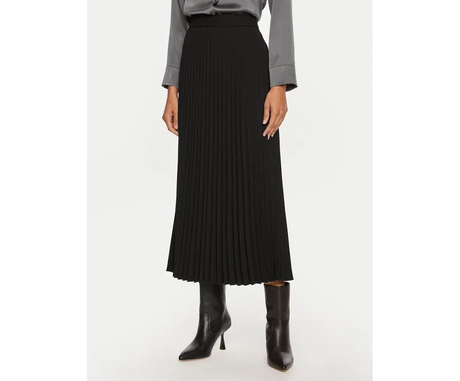 obrazek 1 Luisa Spagnoli Spódnica plisowana Filetto 541318 Czarny Regular Fit