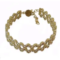 Picture Elegant chain bracelet with interwoven balls
