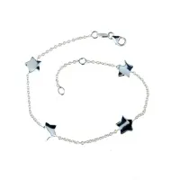 Picture Lovely bracelet with wavy plate stars
