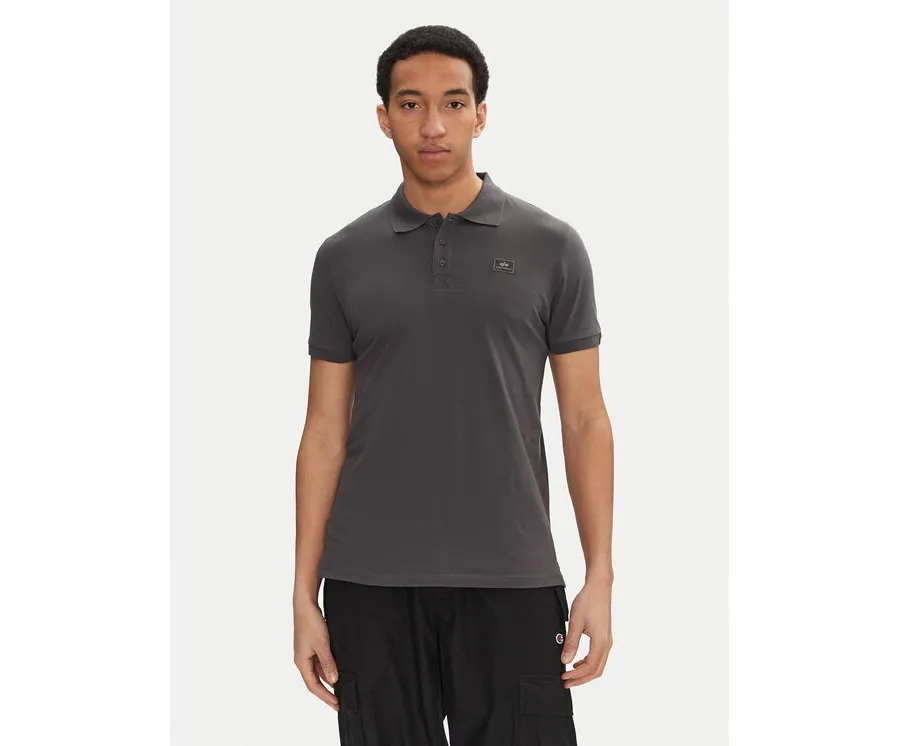 obrazek 1 Alpha Industries Polo X-Fit 136600 Szary Regular Fit