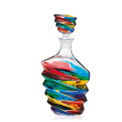 Zdjęcie Elegancka ręcznie malowana karafka z Wenecji