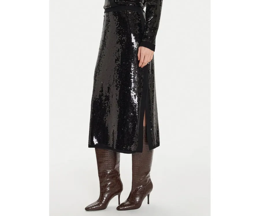 obrazek 1 TWINSET Spódnica midi 242TT3142 Czarny Straight Fit