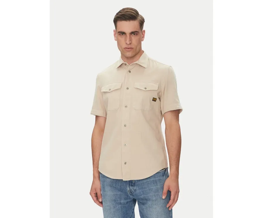 obrazek 1 G-Star Raw Koszula Marine D19751-D454 Beżowy Slim Fit