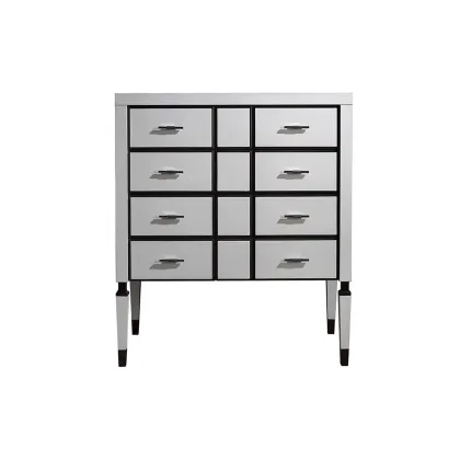 Zdjęcie Minimalistyczna komoda LAUREN w bieli i czerni - Collecion Alexandra