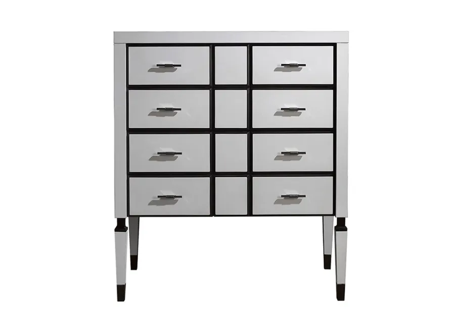 obrazek 1 Minimalistyczna komoda LAUREN w bieli i czerni - Collecion Alexandra