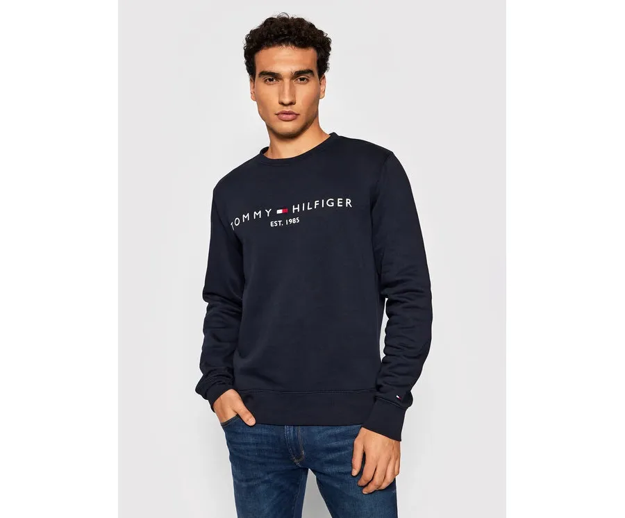 obrazek 1 Tommy Hilfiger Bluza Logo MW0MW11596 Granatowy Regular Fit