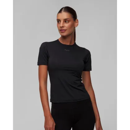 Zdjęcie Czarny T-shirt Treningowy Damski Rapha Active