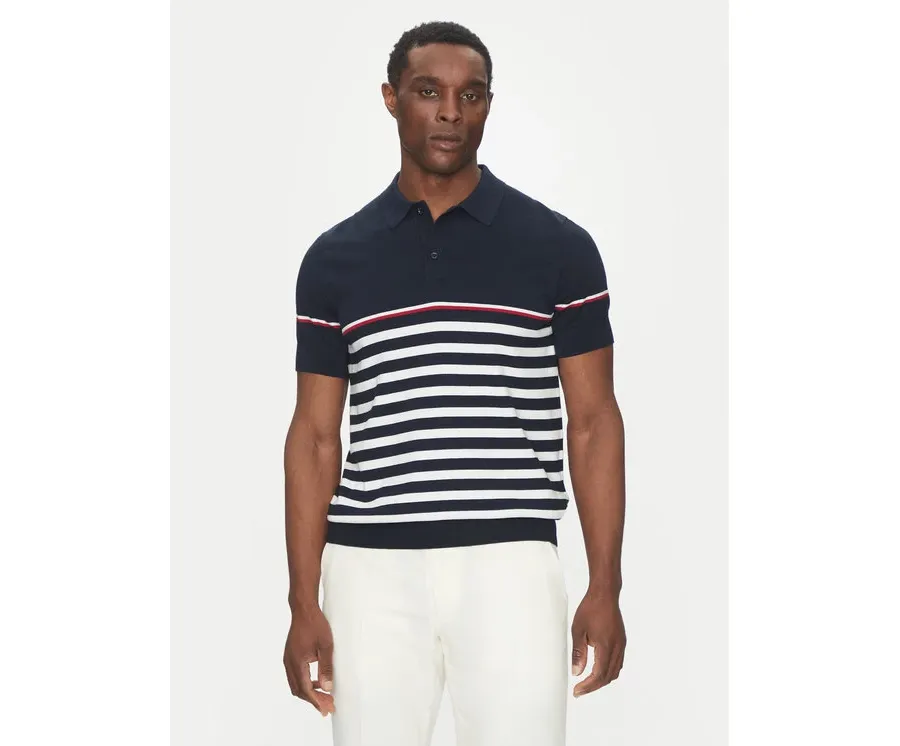 obrazek 1 Hechter Paris Polo 65017 151801 Granatowy Regular Fit