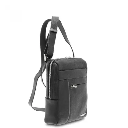 Zdjęcie Czarna męska torba ze skóry - Giudi