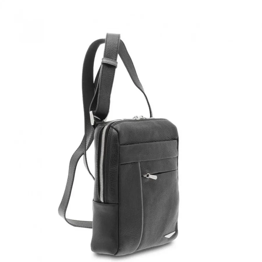 obrazek 1 Czarna męska torba ze skóry - Giudi