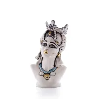 Picture A beautiful head of a Mauryan woman made of Italian ceramics