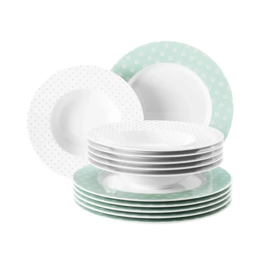 obrazek 1 Porcelanowa 12-elementowa zastawa obiadowa z Niemiec - Seltmann Weiden