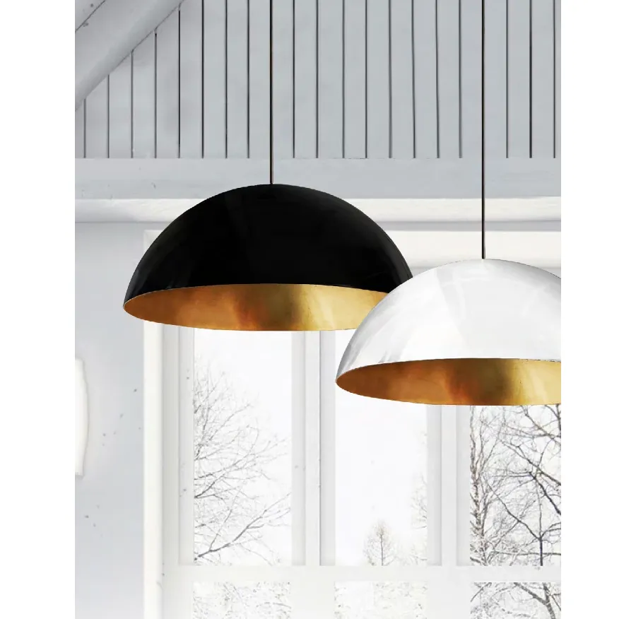 obrazek 1 Lampa wisząca Brera o kształcie kopuły w czterech rozmiarach