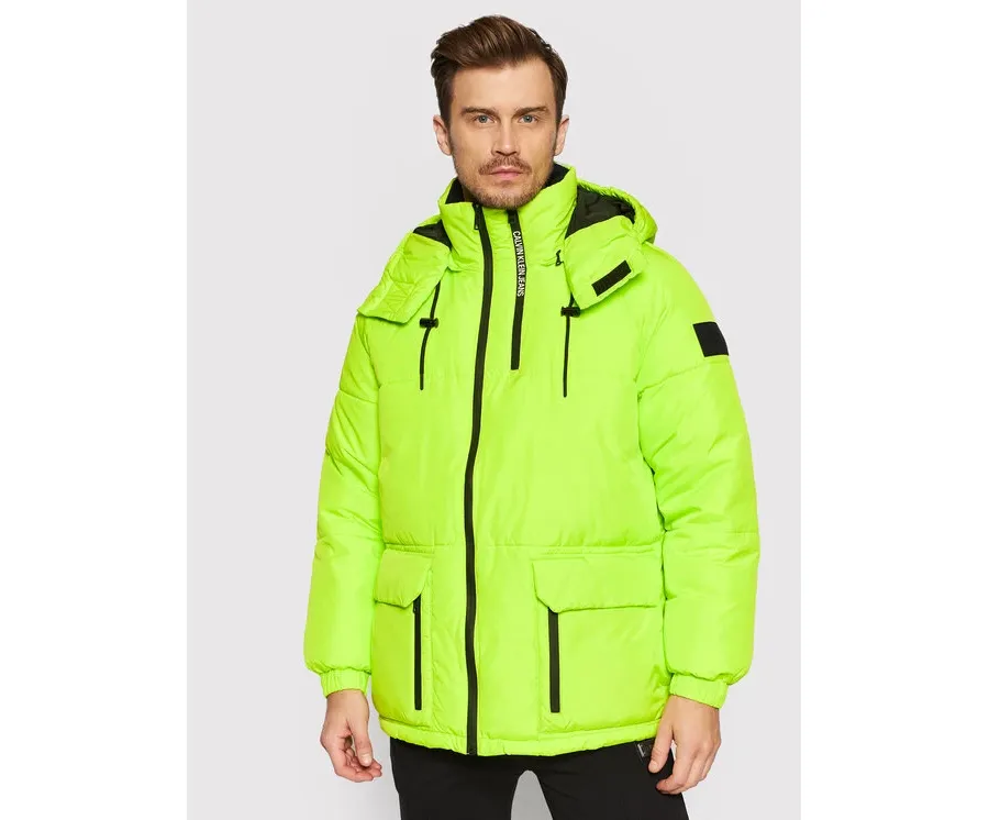 obrazek 1 Calvin Klein Jeans Kurtka zimowa J30J318679 Zielony Oversize