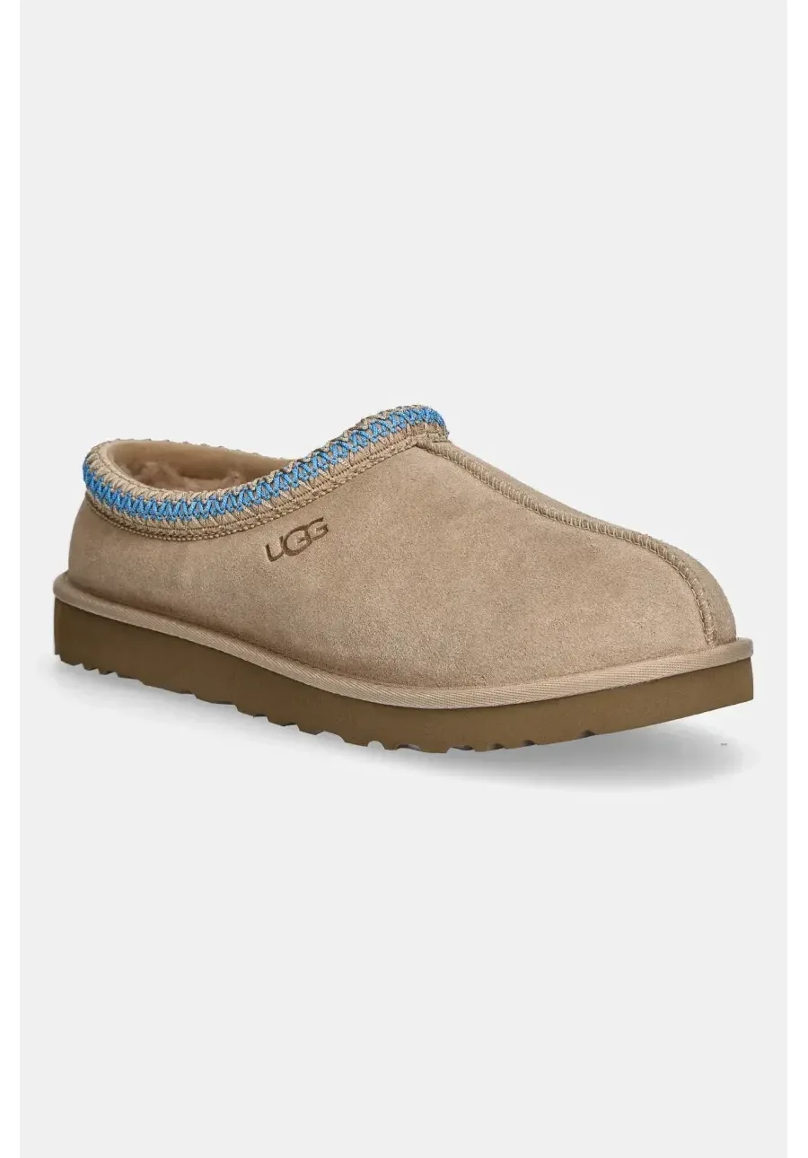 obrazek 1 UGG kapcie zamszowe Tasman męskie kolor beżowy 5950.SSNT