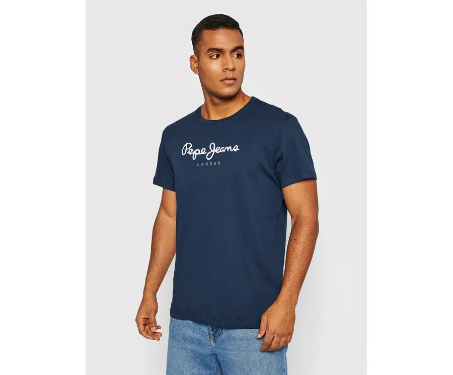 obrazek 1 Pepe Jeans T-Shirt Eggo PM508208 Granatowy Regular Fit
