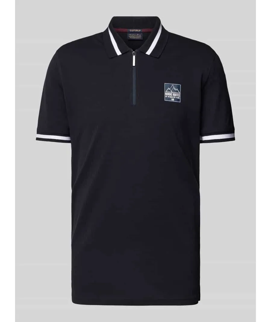 obrazek 1 Koszulka polo o kroju regular fit z nadrukiem z motywem