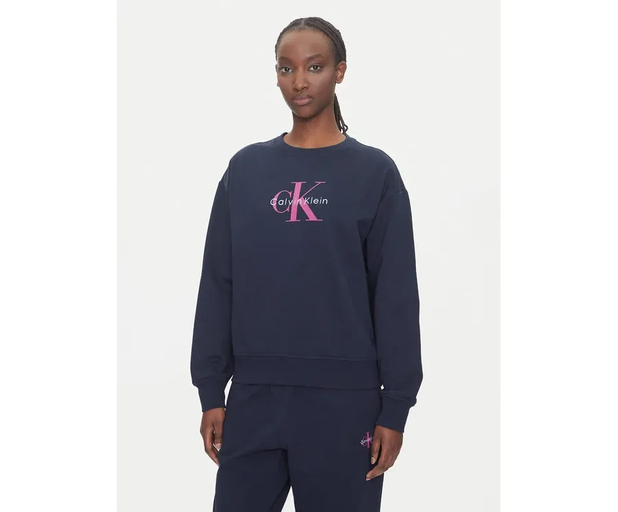 obrazek 1 Calvin Klein Jeans Bluza Monologo LV047B234G Granatowy Relaxed Fit