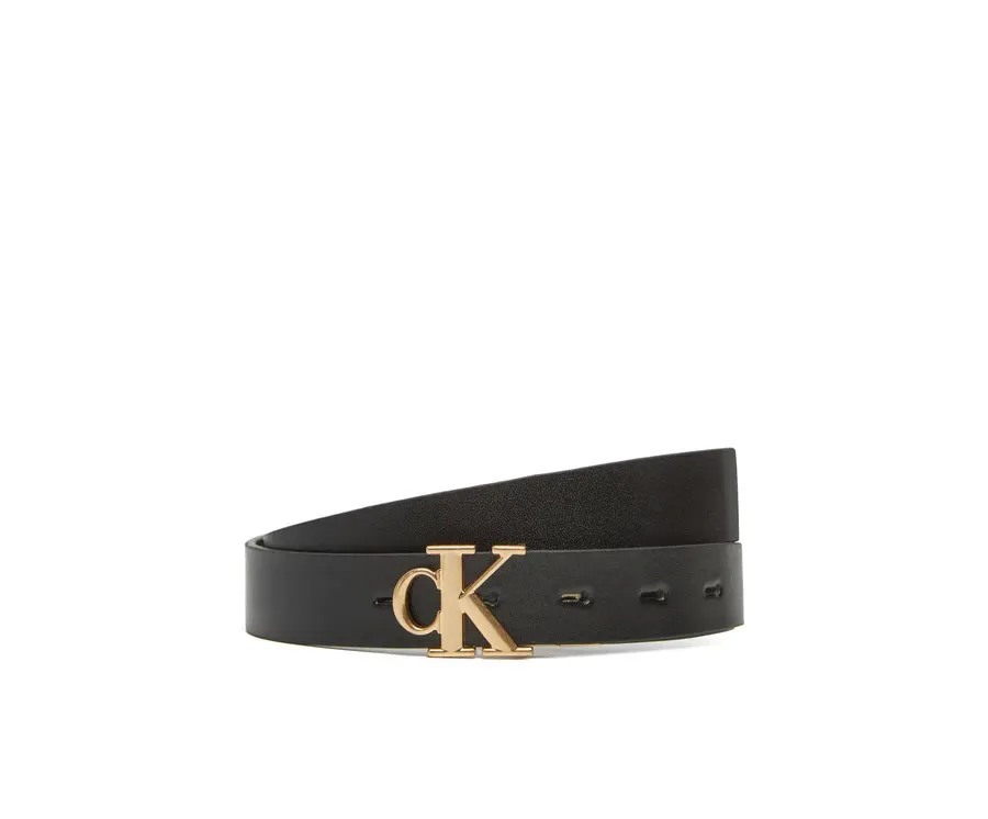 obrazek 1 Calvin Klein Pasek Damski Monogram Plaque Buckle 25Mm Rev LV04K7005G Czarny