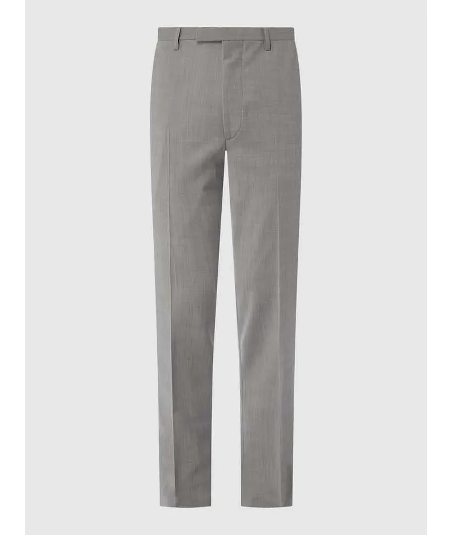 obrazek 1 Spodnie do garnituru o kroju slim fit w kant model ‘Monopoli’