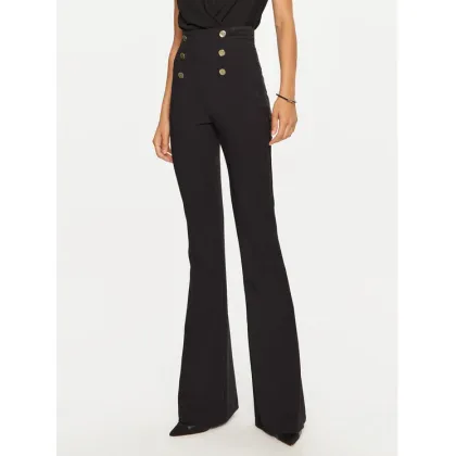 Zdjęcie Elisabetta Franchi Spodnie materiałowe PA-050-47E2-V860 Czarny Regular Fit