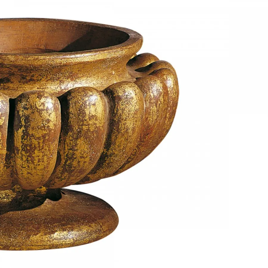 obrazek 3 Radełkowana misa w kolorze terakoty H.29xL.46xD.Int.32 cm
