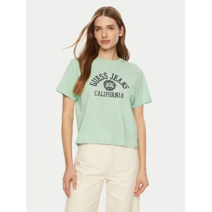 Zdjęcie Guess Jeans T-Shirt W5RI43 K8HM0 Zielony Regular Fit
